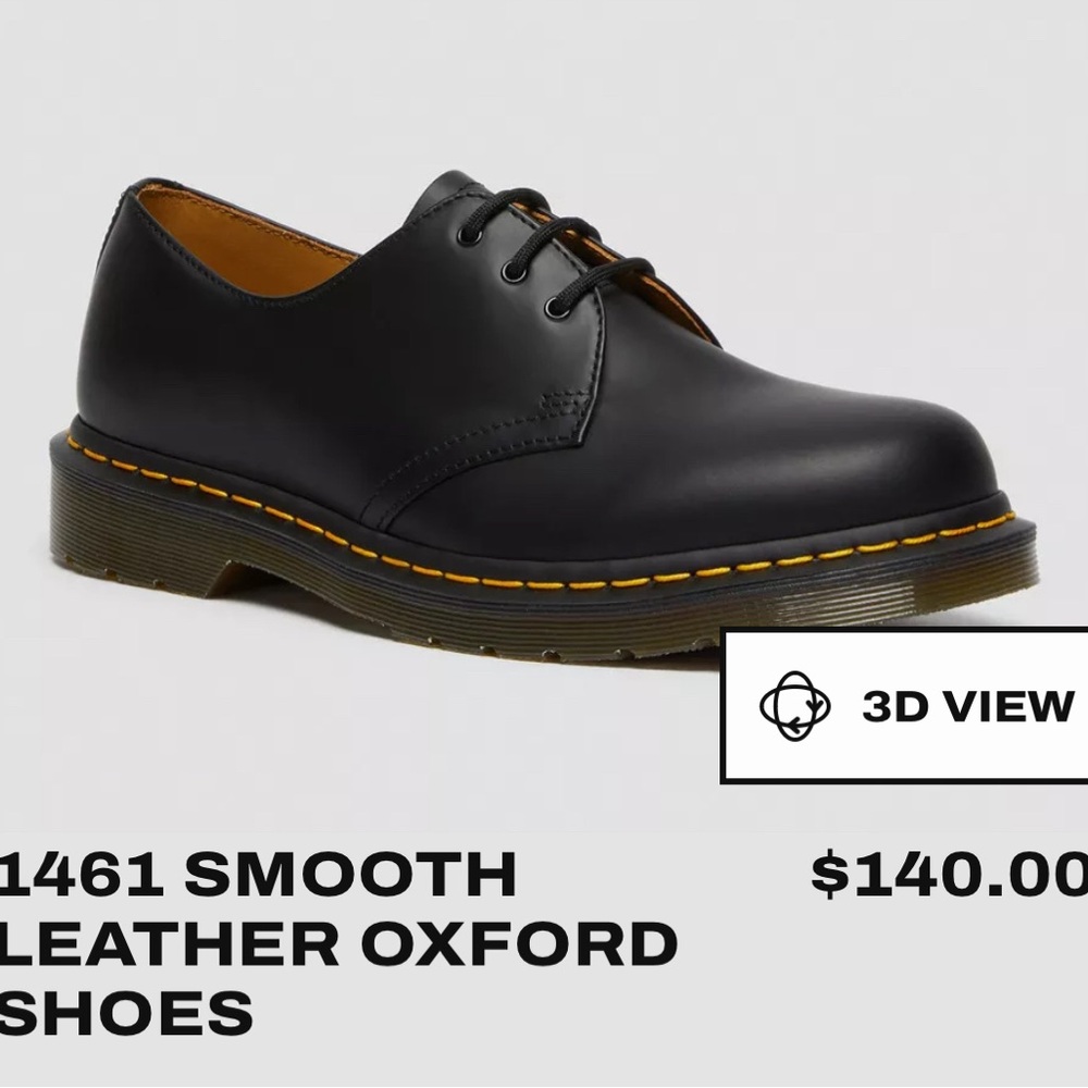 Dr. Martens Smooth Leather Oxford Shoes